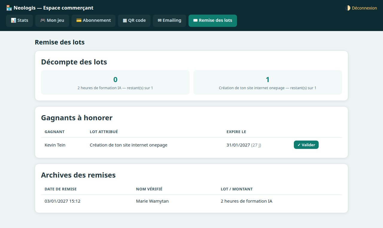 Remise des lots
